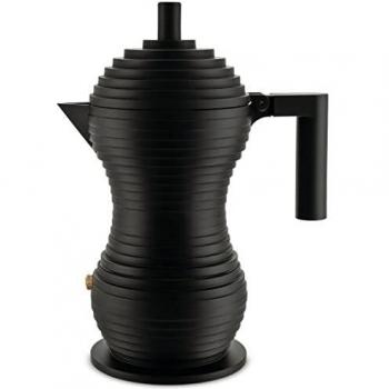 Cafetière espresso Alessi en aluminium noir