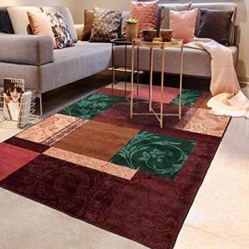 Tapis imprimé style patchwork
