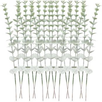 Fausse Verdure Eucalyptus – Tiges décoratives 12 pièces