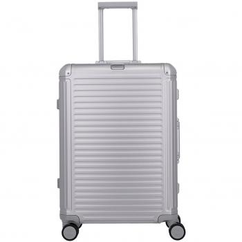 Travelite Next Aluminium-Trolley M, 4 Rollen Silber