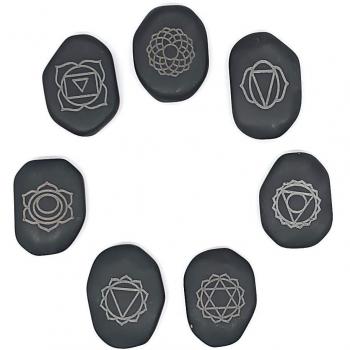 Saraswati Massagegerät: Hot Massage Stone Chakra Set 7 (KR276)