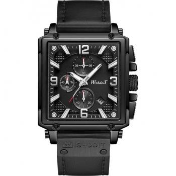 WISHDOIT Men's Square Dial Luxury Watch