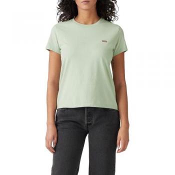 Levi's Camiseta Verde de Manga Corta para Dama