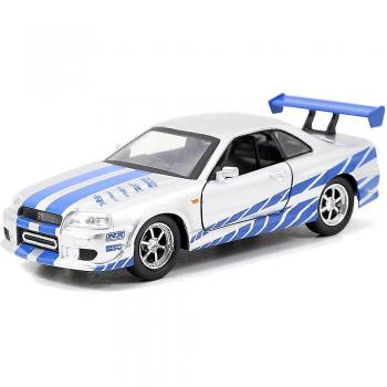 Fast & Furious 1:32 Scale 2002 Nissan GTR R34 Silver Collectible