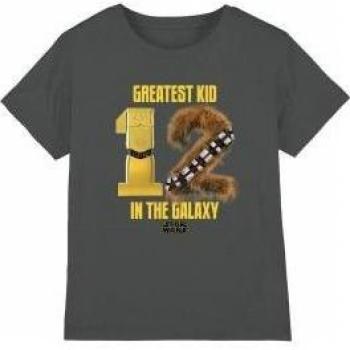 Star Wars Junior T-Shirt: C3PO & R2-D2 – 7-8 jaar – Zwart