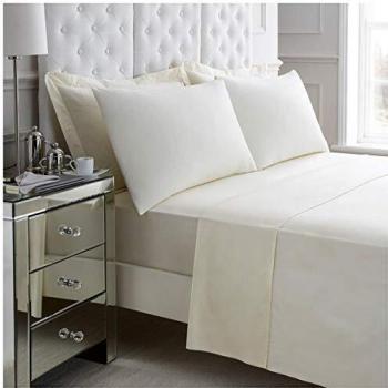 Cream Egyptian Cotton Fitted Sheet