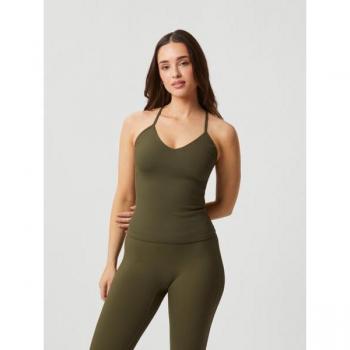 Björn Borg Women's Studio Rib Tank Green, XL