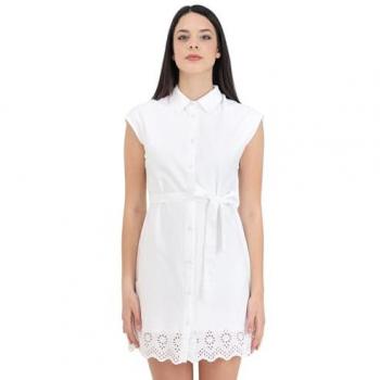 Abito breve bianco con decorazioni a righe – ONLY