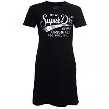Superdry Core Robe T‑Shirt Femme – Noir 36