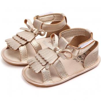 Infant Girls Soft Sole Sandals with Tassels 0-18M