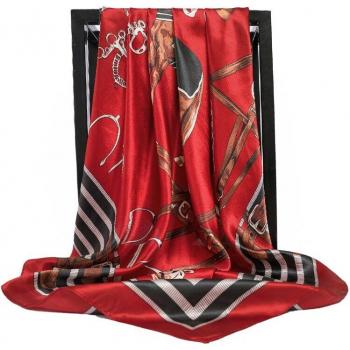 Luxury Printed Hair Scarf for Ladies