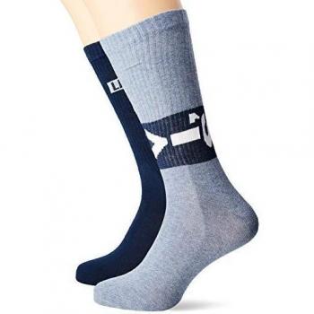 Levi's Calcetines Lazy Tab 2p, Azul, Talla 39/42