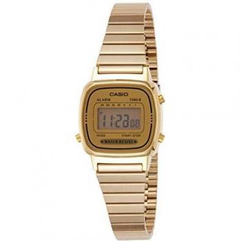 Casio Orologio Digitale al Quarzo Donna con Cinturino in Acciaio Inox LA670WGA-9DF
