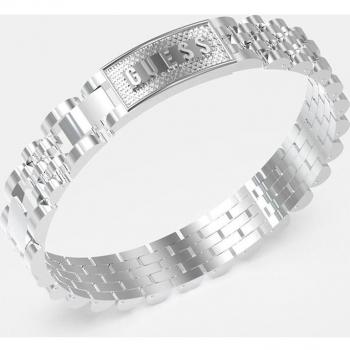 GUESS Pulsera Hombre Acero Inoxidable Plateado Empire JUMB03201JWSTT-U