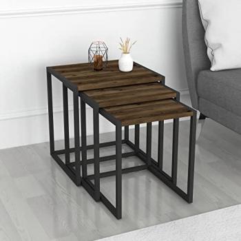 Tercer Vistazo: Set de Mesas Nido Sunnfjord con Estilo Roble
