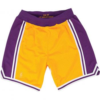 Mitchell & Ness Authentische Los Angeles Lakers Shorts Gelb XL für Männer