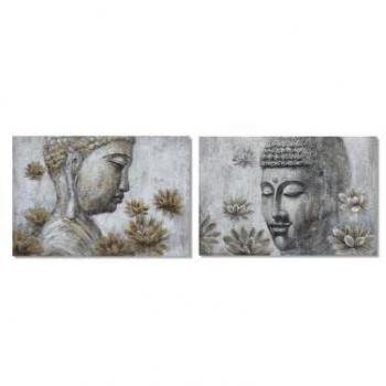 Quintetto Buddha Orientale DKD 120x28x80cm (2 unità)