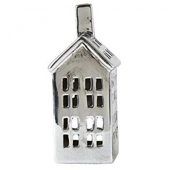 KJ Modern Silver Home Sculpture – Mid‑Size