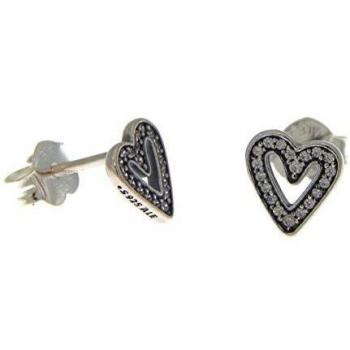 Pendientes Pandora corazones brillantes