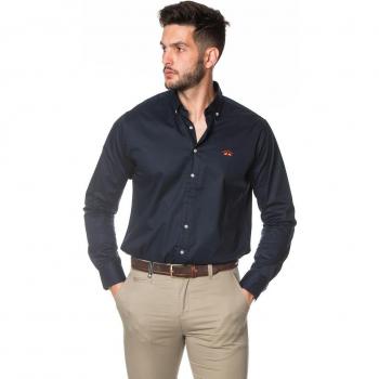 Camisa clásica azul marino Spagnolo