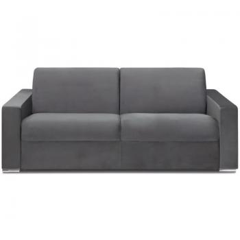 Canapé Convertible en Velours avec Matelas 22 cm