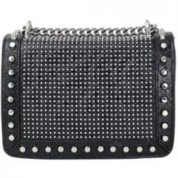 Borsa a tracolla RWP25491BO Nero – design metallico e borchie