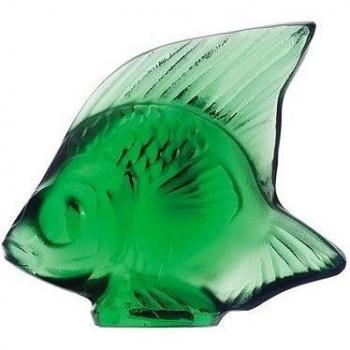 Lalique Classic Emerald Fish Figurine