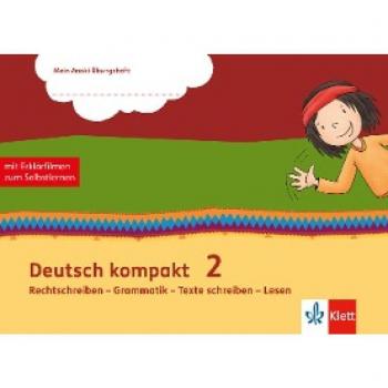 Deutsch kompakt 2: Übungsheft mit Erklärfilmen Klasse 2 (Mein Anoki-Übungsheft)