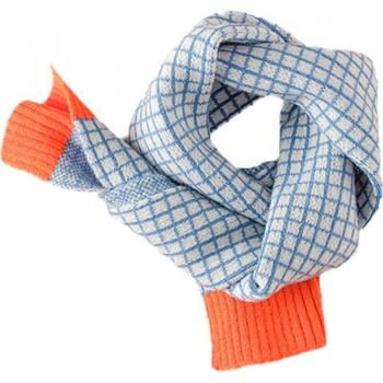 Foulard en laine pour petits avec motif en treillis