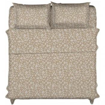 Piece Floral Twin Taupe Microfiber Sheet Set