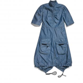 G-Star RAW Women's Medium Fishtail Dress in Navy