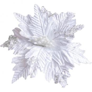 Paillettenschimmernde Samtblumen – Dekorationskunst für Weihnachten und Hochzeiten