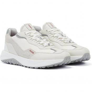 Hugo Kane Baskets blanches en cuir pour homme