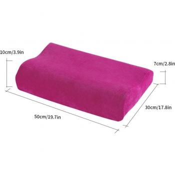 Solid Velvet Neck Pillow for Sleep