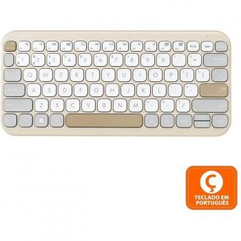 Teclado ASUS KW100 Ultrafino Bluetooth Compacto Verde Chá Latte