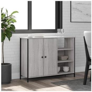 Buffet contemporain en bois d'ingénierie 100x33x75 cm