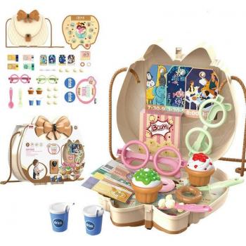 Kids' Makeup Kitchen Doctor Ice Cream Play Set with Storage Bag