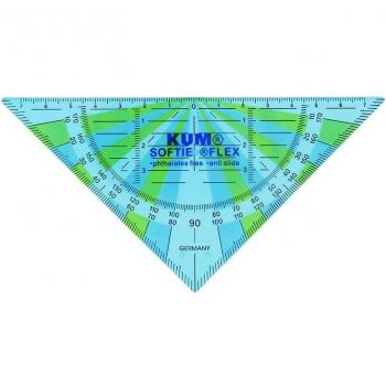 Germany Kum Kum 262 Softie Flex 16cm Non-Slip Transparent Multi-Color Ruler