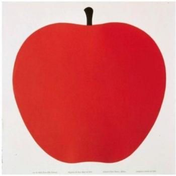 UNO Weiß‑Rot Siebdruckkunst von La Mela – 112 × 112 cm