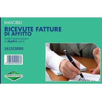 Blocco ricevute-fatture di affitto flex 10x16,8 cm