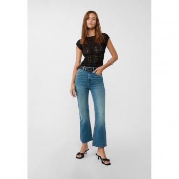 Stradivarius D78 Jeans mit Cropped-Schnitt und Schlag 44
