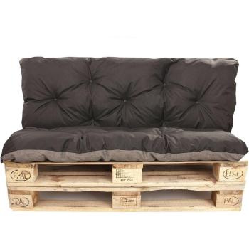 Coussin d’extérieur Setgarden – palette noire, assise 120×80 cm, dossier 120×60 cm