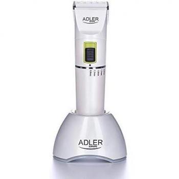 Adler AD 2827 Tagliacapelli Cordless con Filo, Nero e Bianco, Batteria al Litio, 4 Lunghezze Regolabili