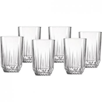 Ritzenhoff & Breker 6‑teiliger Palace‑Longdrinkglas-Set (350 ml, Facette)