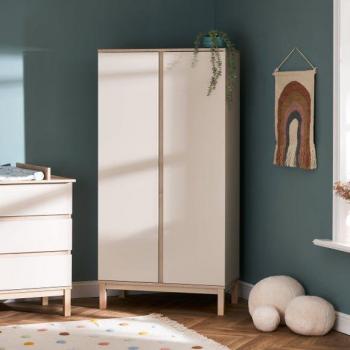 Obaby Astrid Satin Cream Double Wardrobe