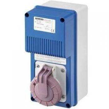 Interruttore di sicurezza con prese elettriche 2 poli 16A IP67 24V GW66259N