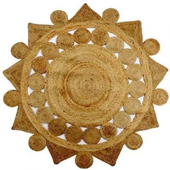 Handmade Jute Braided Rug 90 cm vidaXL