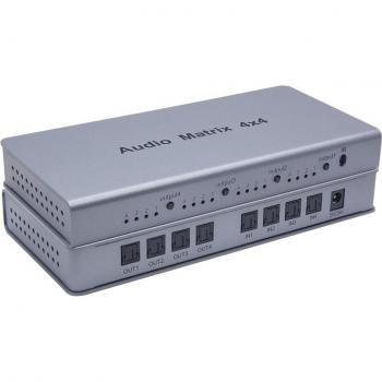 Divisor Óptico 4 en 4: Audio, TV, STB y DVD Player
