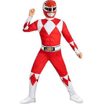 FUNIGLOBAL Kinderkostüm – Rote Power Rangers Metamorph