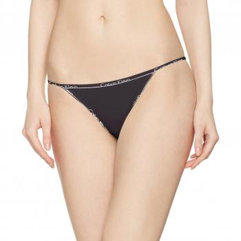 Calvin Klein Tanga, Bikini para Mujer, Negro, Talla 40